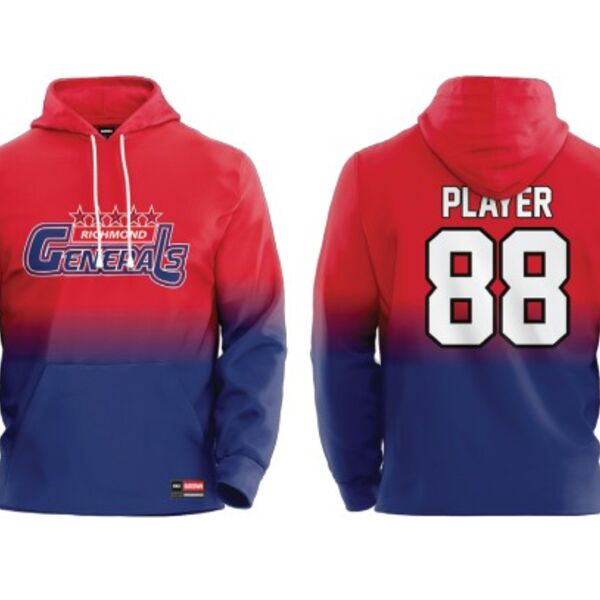 Richmond Generals Selects Sublimated Hoodie - Youth 1.0 Thumbnail
