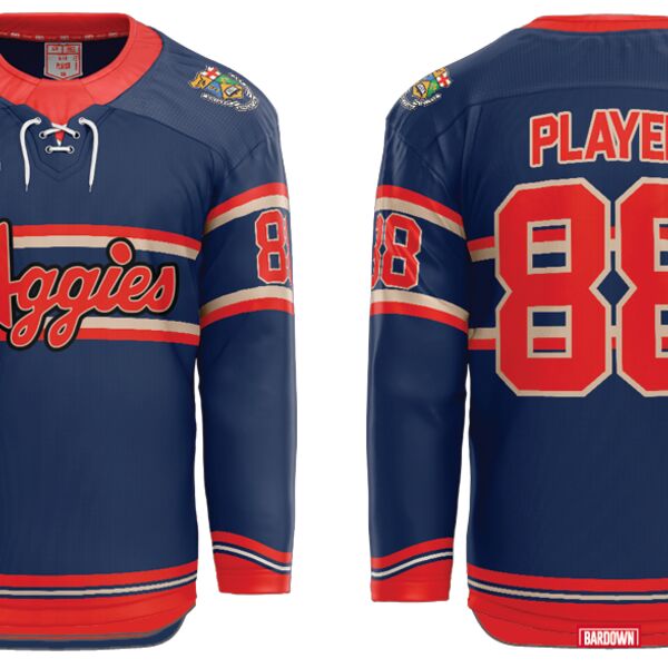 Aggies Sublimated Hockey Jersey - Adult Thumbnail