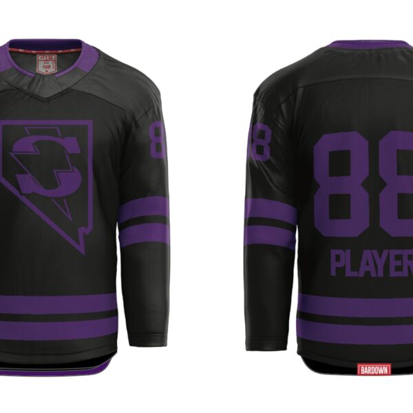 Las Vegas Storm Cut & Sew Hockey Jersey - Girls (Youth) Thumbnail