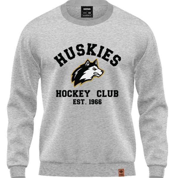 Fort St John Huskies Crewneck Grey - Youth Thumbnail