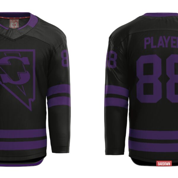 Las Vegas Storm Cut & Sew Hockey Jersey - Youth Thumbnail