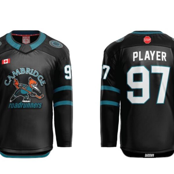 Cambdridge Roadrunners Cut and Sew Hockey Jersey - Youth  Thumbnail