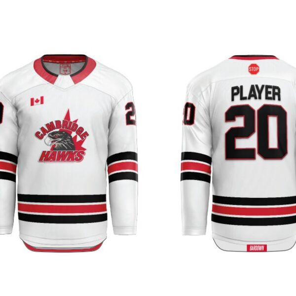 Cambridge Hawk Cut and Sew Hockey Jersey Thumbnail