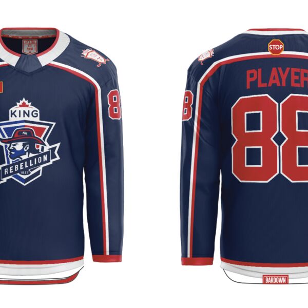 King Rebellion Sublimated Hockey Jersey - Youth Thumbnail