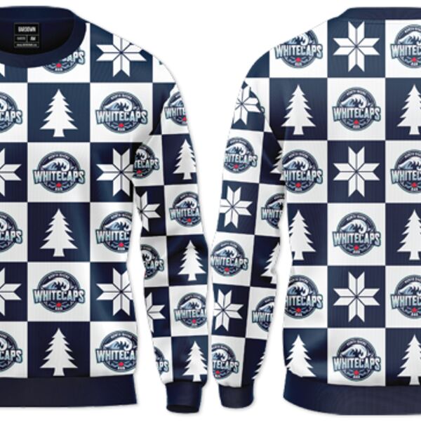 North Shore Whitecaps Sublimated Ugly Christmas Sweater - Youth Thumbnail