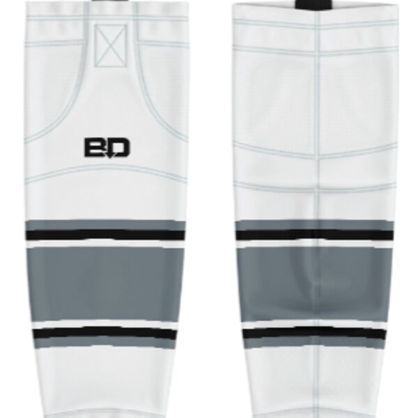 Jr. Inferno-GHC-Sublimated Hockey Socks - A2-White - Adult Thumbnail