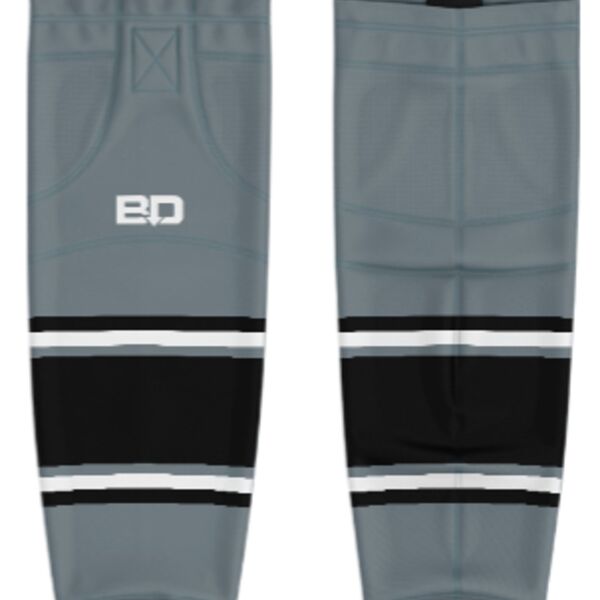 Jr. Inferno-GHC-Sublimated Hockey Socks - H5-Silver - Adult Thumbnail