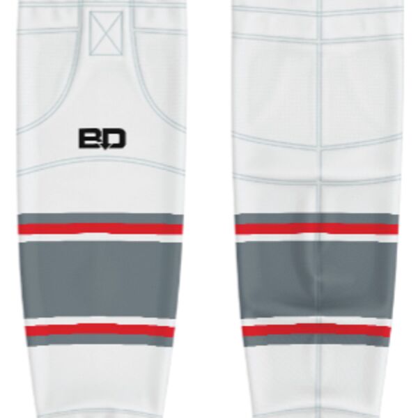 Jr. Inferno-GHC-Sublimated Hockey Socks - A4-White - Adult Thumbnail