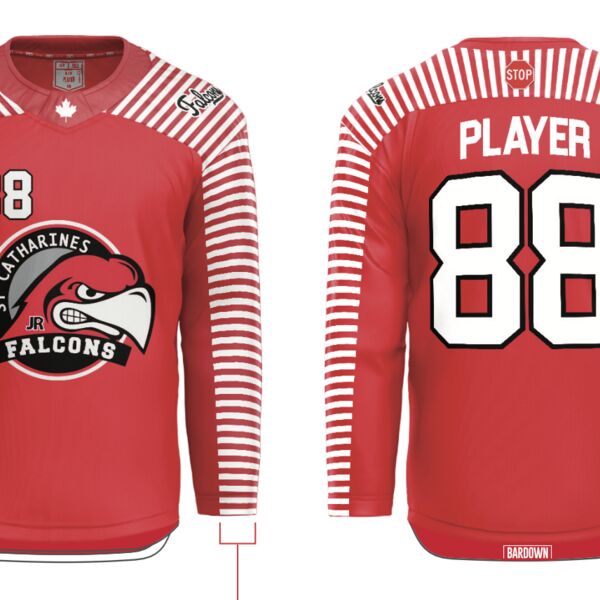 Garden City Falcons Sublimated Hockey Jersey - Youth Thumbnail