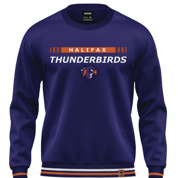 Halifax Thunderbirds Ribbon Show Cuff Colored Crewneck Thumbnail