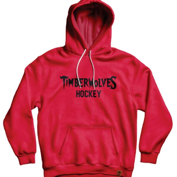 Cochrane Timberwolves Classic Hoodie - Red - Youth Thumbnail