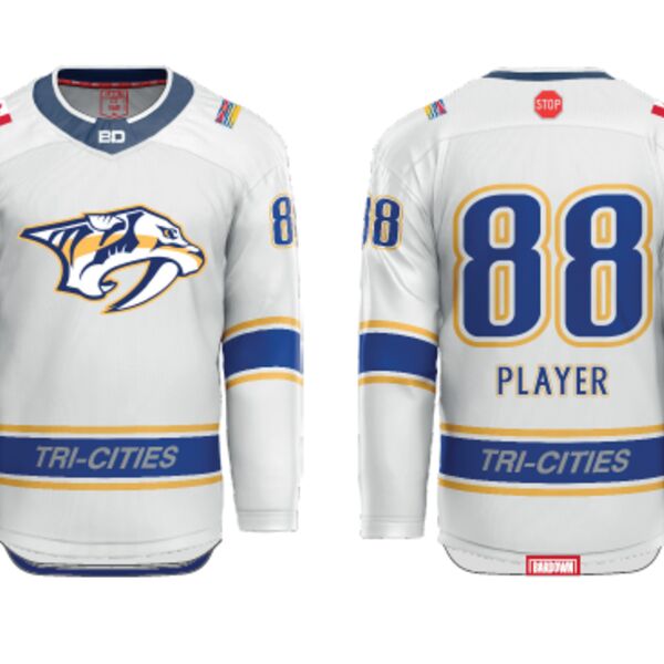 Tri Cities Female Ice Hockey Sublimated Hockey Jersey Thumbnail