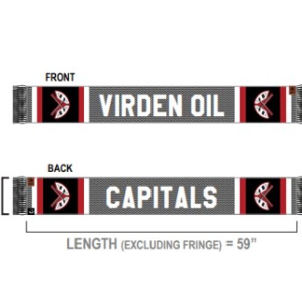 Virden Oil Capitals Pepper Stripes Scarf Thumbnail
