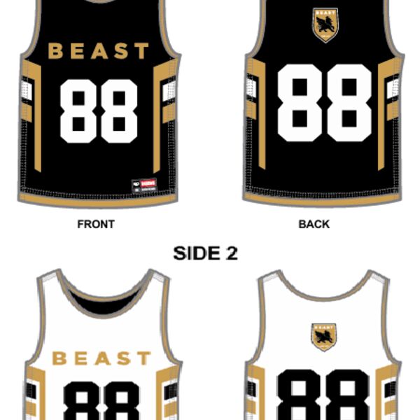 Beast Athletics Men's Lacrosse Reversible Pinnie - Youth Thumbnail
