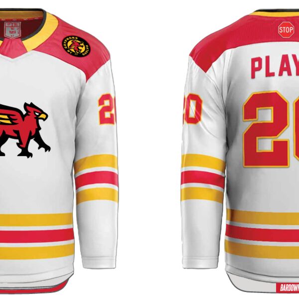 Guelph Gryphons Cut & Sew Hockey Jersey - Home  Thumbnail