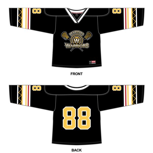 Brantford Warriors Box Lacrosse V-Neckline Jersey Thumbnail