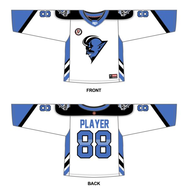 London Blue Devils Jr Box Lacrosse Pro Neckline Jersey Thumbnail